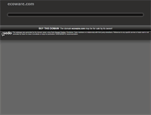 Tablet Screenshot of ecoware.com